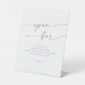 Signe De Table Boho Chic Dusty Purple Open Bar Mariage (Recto)