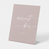 Signe De Table Boho Chic Dusty Rose Rose Dessert Bar Mariage (Recto)