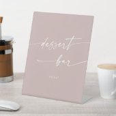 Signe De Table Boho Chic Dusty Rose Rose Dessert Bar Mariage (In SItu)