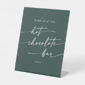 Signe De Table Boho Chic Emerald Green Hot Chocolat Bar (Recto)