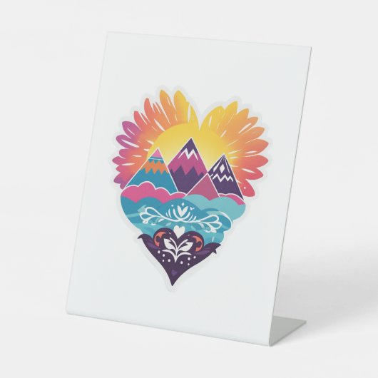 Signe De Table Boho Chic Faire-part de mariage (Recto)