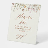 Signe De Table Boho Chic Fleur sauvage Baby shower Bar Flower (Recto)