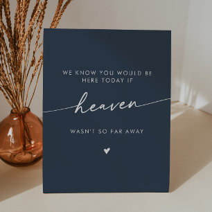 Signe De Table Boho Chic Heaven Dark Navy Blue Mariage Memorial
