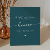 Signe De Table Boho Chic Heaven Turquoise Blue Mariage Memorial