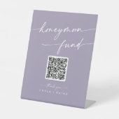 Signe De Table Boho Chic Lavender Purple Mariage Honmoon Fund (Recto)