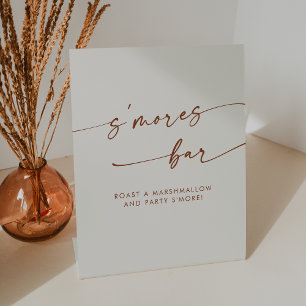 Signe De Table Boho Chic moderne Bohemian Cream Smores Mariage