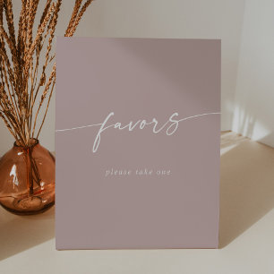 Signe De Table Boho Chic moderne Dusty Rose rose mariage Faveurs