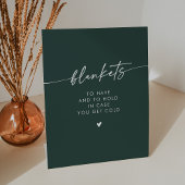 Signe De Table Boho Chic moderne Emerald Green Blanche Mariage