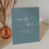 Signe De Table Boho Chic moderne Seafoam Turquoise Candy Bar Mari