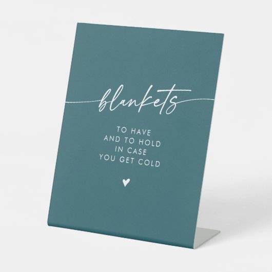 Signe De Table Boho Chic Moderne Turquoise Bleu Mariage (Recto)