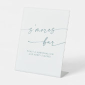 Signe De Table Boho Chic Moderne Turquoise et Blanc Smores Mariag (Recto)