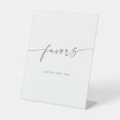 Signe De Table Boho Chic Moderne Vert et Blanc Mariage Faveurs (Recto)