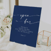 Signe De Table Boho Chic Royal Blue Open Bar Mariage