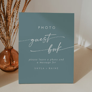 Signe De Table Boho Chic Seafoam Turquoise Photo Mariage du livre
