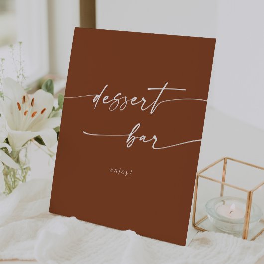 Signe De Table Boho Chic Terracotta Dessert Bar Mariage