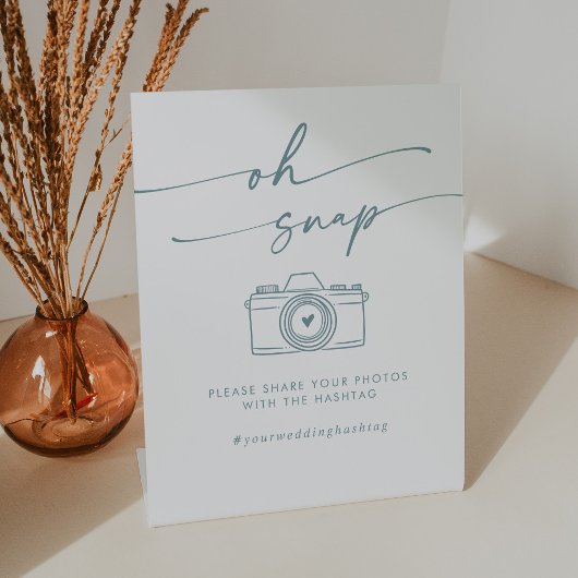 Signe De Table Boho Chic Turquoise et blanc Oh Snap Mariage Hasht