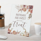 Signe De Table Boho Citrouille Automne Fleur Anniversaire Treat (In SItu)