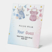 Signe De Table Boho Clothes Genre Reveillez Portez votre devinett (Recto)