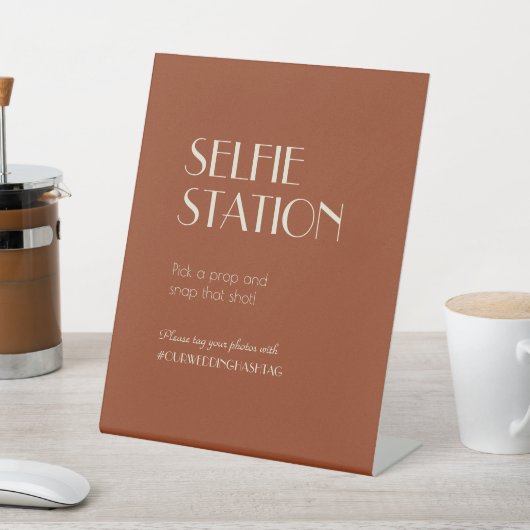 Signe De Table Boho Deco d'automne | Station Selfie de rouille (In SItu)