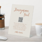 Signe De Table Boho Dessert Mariage Honmoon Fund QR Sign (In SItu)