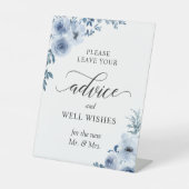 Signe De Table Boho Dusty Blue Floral Conseils et bien-être (Recto)