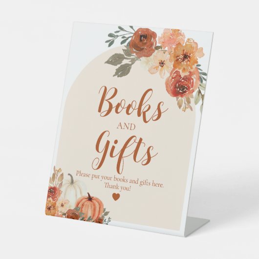 Signe De Table Boho Fall A Little Citrouille Automne Livres et Ca (Recto)