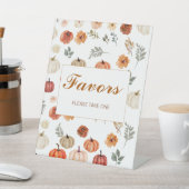 Signe De Table Boho Fall Citrouille Faveurs Baby shower (In SItu)