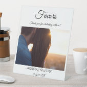 Signe De Table Boho Favor Photo Pedestal Sign (In SItu)