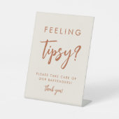 Signe De Table Boho Feet Tipsy Mariage Bartender Conseils Signal (Recto)