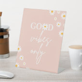 Signe De Table Boho Floral Daisy Super Anniversaire Good Vibes un (In SItu)