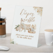 Signe De Table Boho Modern Heart Police Baby shower couche (In SItu)