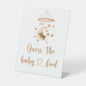 Signe De Table Boho nursery Guess the baby food (Recto)