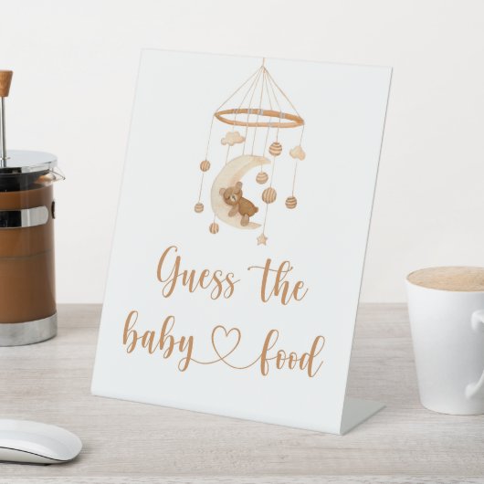 Signe De Table Boho nursery Guess the baby food (In SItu)
