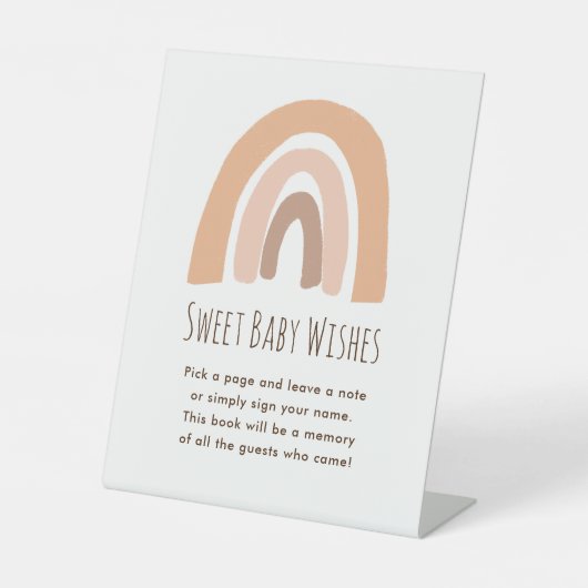 Signe De Table Boho Pastel Rainbow Sweet Baby Wives (Recto)