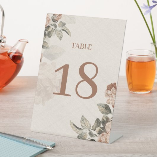 Signe De Table Boho Rustic Terracotta Floral Wedding | (In SItu)