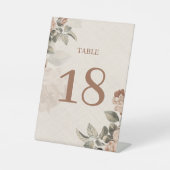 Signe De Table Boho Rustic Terracotta Floral Wedding | (Recto)
