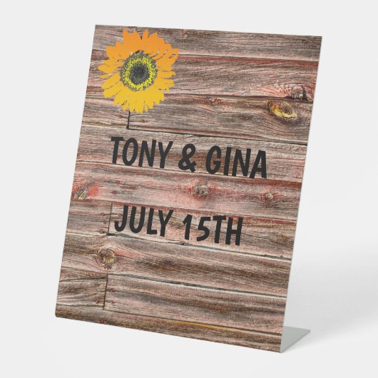 SIGNE DE TABLE BOHO RUSTIC WOOD MARIAGE AFFICHE DE BIENVENUE PERS (Recto)
