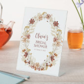 Signe De Table Boho Rustique Floral Bourgogne Fête des mariées pe (In SItu)