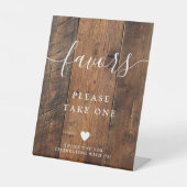 Signe De Table Boho Rustique Grange bois Faveurs (Recto)