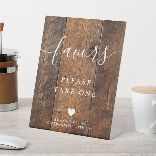 Signe De Table Boho Rustique Grange bois Faveurs (In SItu)