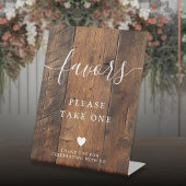 Signe De Table Boho Rustique Grange bois Faveurs