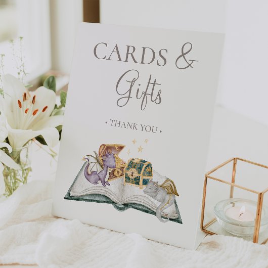 Signe De Table Boho Storybook Dragon Baby showers cartes et cadea