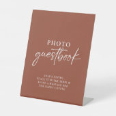 Signe De Table Boho Terracotta Burnt Orange Photo Livre d'or (Recto)