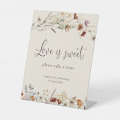 Signe De Table Boho Tiny Fleur sauvage L'Amour Est Un Symbole Dou (Recto)