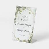 Signe De Table Boho verdure eucalyptus feuillage Table de tête (Recto)