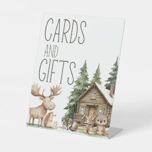 Signe De Table Boho Woodland Animaux Baby showers Cartes Cadeaux