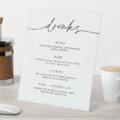 Signe De Table Boire Menu Mariage Réception Piédestal Bar Signal (In SItu)