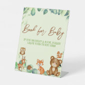 Signe De Table Bois Animaux Verdure Eucalyptus Livre pour bébé (Recto)