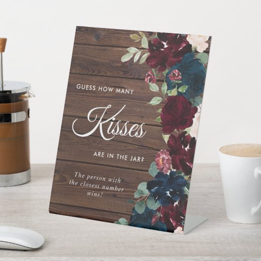 Signe De Table Bois bleu de la Bourgogne et de la Marine Combien  (In SItu)