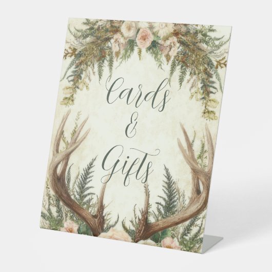 Signe De Table Bois de Cerf Rustique Rustique (Recto)